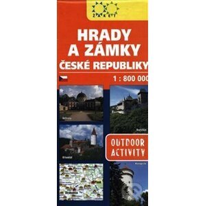 Hrady a zámky České republiky - 1:800 000 - Žaket