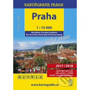 PRAHA velký atlas města 1:15 000 - Kartografie Praha