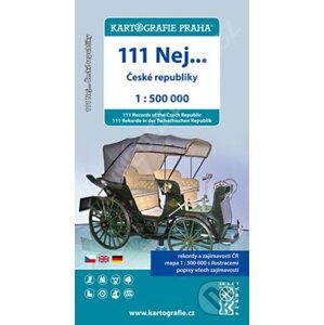 111 nej České republiky - 1:500 000 - Kartografie Praha