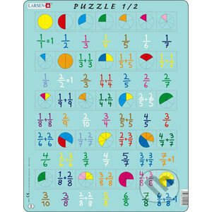 Puzzle 1/2 Zlomky AR5 - Larsen