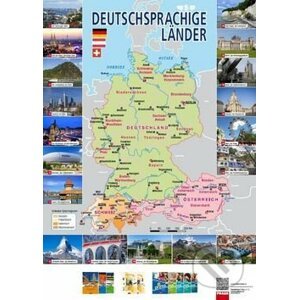 Deutschprachige Länder Mapa - Fraus