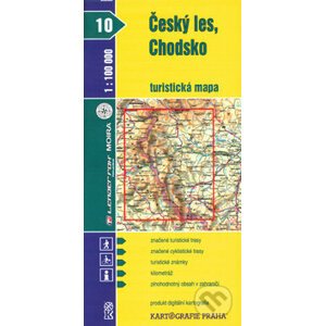 Český les, Chodsko turistická mapa 1:100 000 - Kartografie Praha