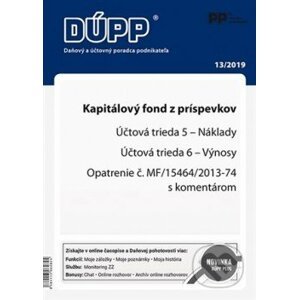 DUPP 13/2019 Kapitálový fond z príspevkov - Poradca podnikateľa