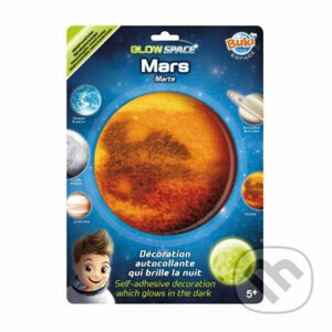 Mars nálepka svietiaca v tme - Buki