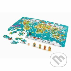 2v1 puzzle a hra Cesta svetom - Hape