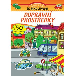 Veselé sešity se samolepkami: Dopravní prostředky - EX book