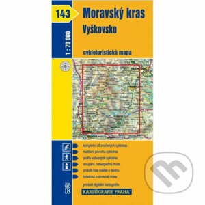 1: 70T(143)-Moravský kras,Vyškovsko (cyklomapa) - Kartografie Praha