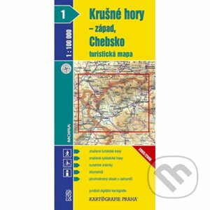 Krušné hory-západ,Chebsko (turistická mapa) - Kartografie Praha