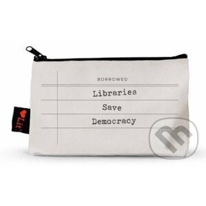 Libraries Save Democracy (Pencil Pouch) - Gibbs M. Smith