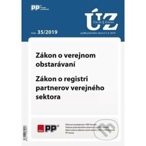 UZZ 35/2019 Zákon o verejnom obstarávaní, Zákon o registri partnerov verejného sektora - Poradca podnikateľa
