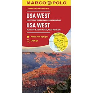USA západ/mapa 1:2M - Marco Polo