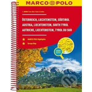 Rakousko, Liechtenstein, Südtirol 1:200 - Marco Polo