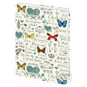 Zápisník: Lyra Butterflies - linkovaný S - Stil calendars