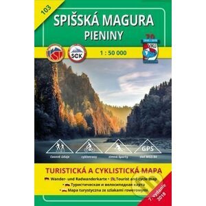 Spišská Magura - Pieniny - turistická a cyklistická mapa č. 103 - Kolektív autorov