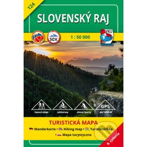 Slovenský raj 1:50 000 - turistická mapa č. 124 - VKÚ Harmanec