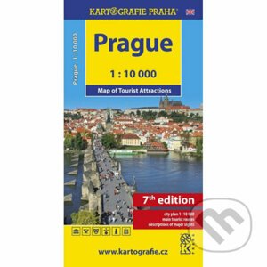 Prague - Map of Tourist Attractions /1:10 tis. - Kartografie Praha