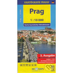 Prag - Karte touristischer Attraktionen /1:10 tis. - Kartografie Praha