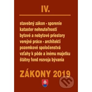 E-kniha Zákony IV / 2019 - Poradca s.r.o.