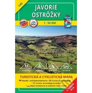 Javorie - Ostrôžky - turistická mapa č. 145 - Kolektív autorov