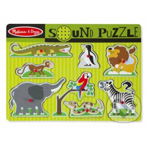 Zvukové puzzle - Zvieratká v ZOO - Melissa and Doug
