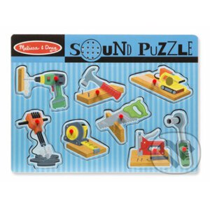 Zvukové puzzle - Stavebné nástroje - Melissa and Doug
