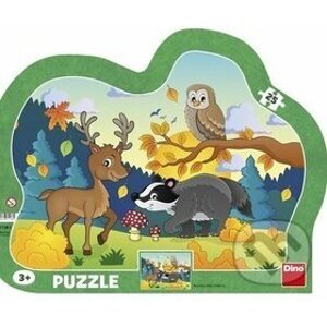 Puzzle deskové: Lesní zvířátka - Dino