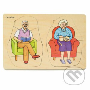 Puzzle 5 vrstvové Babka a Dedko - Beleduc