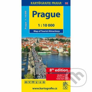 Prague - Map of Tourist Attractions 1:10 tis. - Kartografie Praha