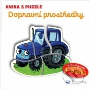 Kniha s puzzle: Dopravní prostředky - Vera Brüggemann