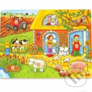 Vkladacie puzzle farma - Goki