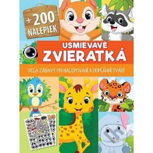 Usmievavé zvieratká + 200 nálepiek - Foni book