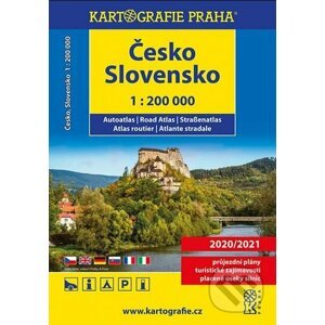 Česko, Slovensko - autoatlas 1:200 000 - Kartografie Praha