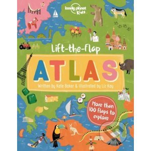 Lift-The-Flap Atlas - 3Kate Baker, Liz Kay (ilustrácie)