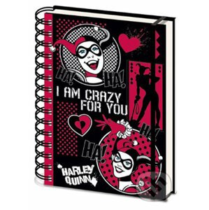 Blok-zápisník A5 DC Comics - Harley Quinn: I Am Crazy For You - Fantasy