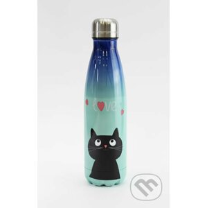 Nerezová lahev - Kočka - Happy Spirit