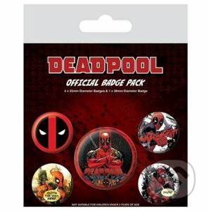 Sada odznakov Deadpool - Outta the Way - Fantasy