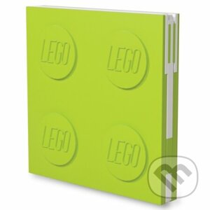 LEGO Zápisník s gelovým perem jako klipem - světle zelený - LEGO