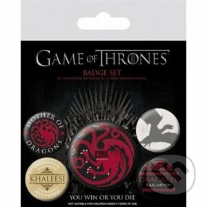 Odznaky Game of Thrones - Fire and Blood 5 ks - Fantasy