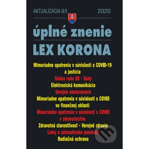 Aktualizácia II/5 2020 – Obchodné a občianske právo v čase koronavírusu - Poradca s.r.o.