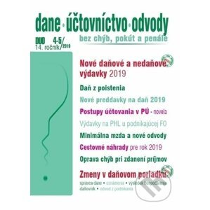 Dane, účovníctvo, odvody 4 - 5/2019 - Poradca s.r.o.