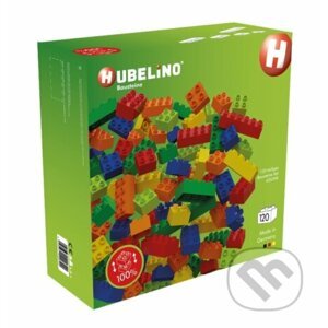 HUBELINO Kuličková dráha - kostky barevné 120 ks - LEGO