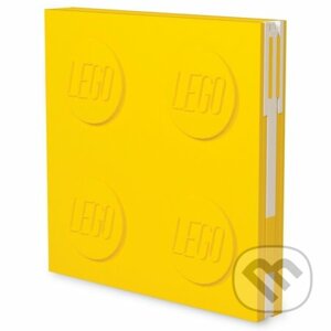 LEGO Zápisník s gelovým perem jako klipem - žlutý - LEGO