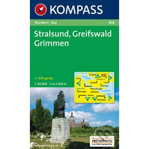 Stralsund,Greifswald,Grimmen 858 / 1:50T NKOM - Kompass