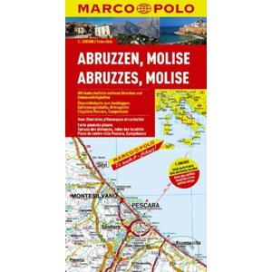 Itálie: Abruzzen, Molise 1:200T MD - Marco Polo