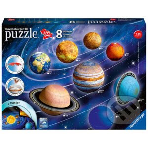 3D puzzle Planetární soustava - Ravensburger