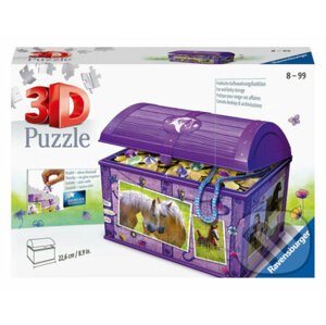 3D puzzle Úložná krabice s víkem - Kůň - Ravensburger