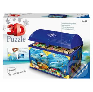 3D puzzle Úložná krabice s víkem - Podvodní svět - Ravensburger