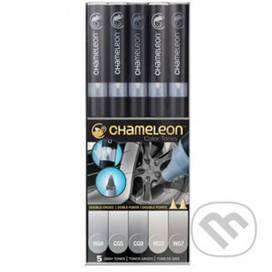 Set Chameleon tónovací fixy, 5ks - šedé tóny - Chameleon