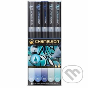 Set Chameleon tónovací fixy, 5ks - modré tóny - Chameleon