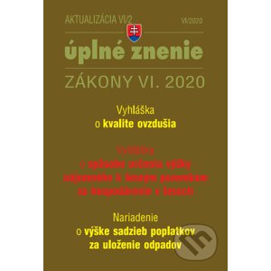 Aktualizácia 2020 VI/2 2020 - Vyhláška o kvalite ovzdušia - Poradca s.r.o.